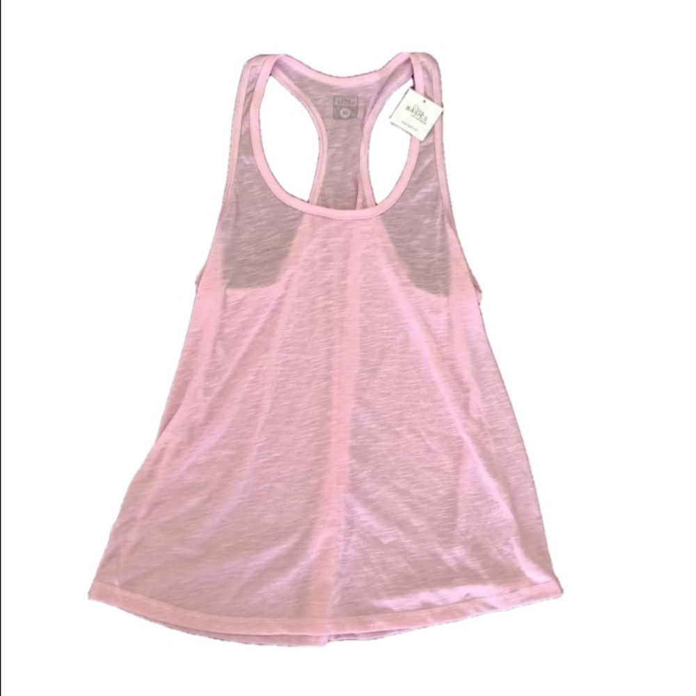 NWT Sexy Basics Racer Back Baby Pink Tank